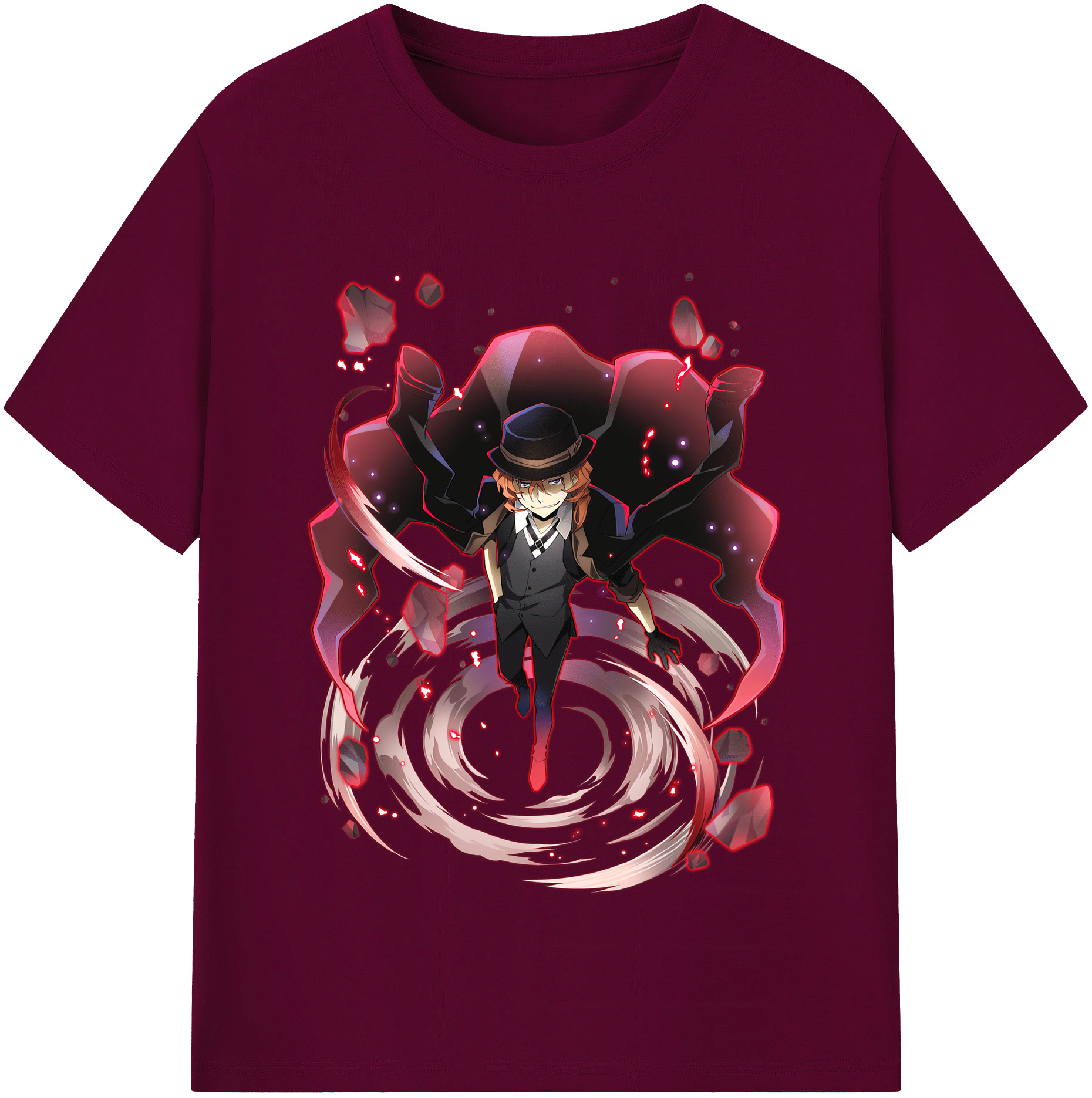 （画像用） 文豪ストレイドッグス Bungo Stray Dogs レディースカジュアルプリントTシャツ（綿100％）